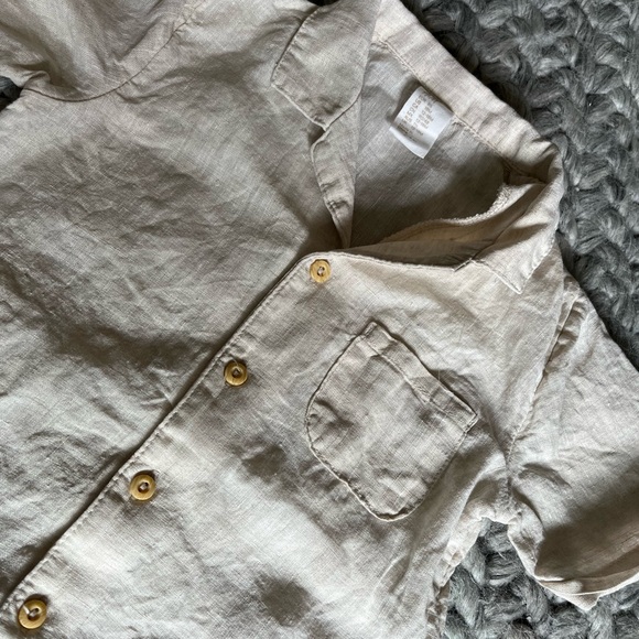 H&M Linen button down Set - Picture 2 of 4